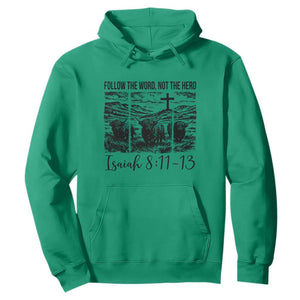 Follow the Word Not The Herd Hoodie Vintage Bible Verse Christian Country Highland Cow Boho TS10 Irish Green Print Your Wear