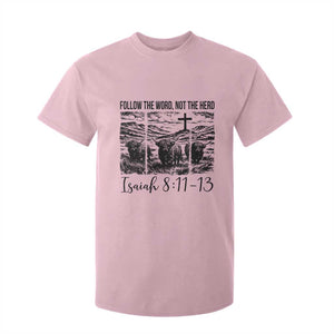 Follow the Word Not The Herd T Shirt For Kid Vintage Bible Verse Christian Country Highland Cow Boho TS10 Light Pink Print Your Wear