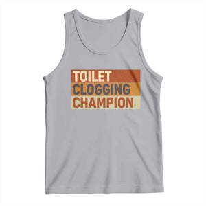 Toilet Clogging Champion Tank Top TS10 Athletic Heather Print Your Wear