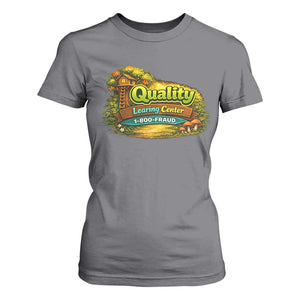 Quality Learing Center T Shirt For Women Funny Childcare Day Care TS10 Charcoal Print Your Wear