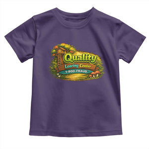 Quality Learing Center Toddler T Shirt Funny Childcare Day Care TS10 Purple Print Your Wear