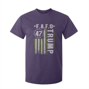 Funny Fafo T Shirt For Kid President 47 FDT American Flag TS10 Purple Print Your Wear