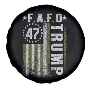 Funny Fafo Spare Tire Cover President 47 FDT American Flag TS10 Print Your Wear