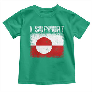 I Support Greenland Toddler T Shirt Grunge Flag TS10 Irish Green Print Your Wear