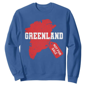 Greenland Not For Sale Sweatshirt Vintage Funny FDT Trump TS10 Royal Blue Print Your Wear