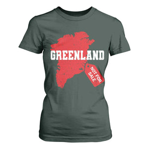 Greenland Not For Sale T Shirt For Women Vintage Funny FDT Trump TS10 Dark Forest Green Print Your Wear