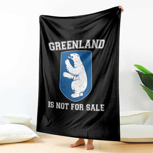 Greenland Is Not For Sale Throw Blanket Polar Bear Vintage Political Protest TS10 Print Your Wear