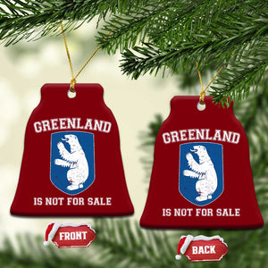 Greenland Is Not For Sale Ceramic Ornament Polar Bear Vintage Political Protest TS10 Print Your Wear