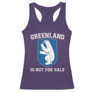 Greenland Is Not For Sale Racerback Tank Top Polar Bear Vintage Political Protest TS10 Purple Print Your Wear