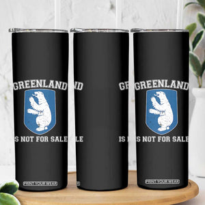 Greenland Is Not For Sale Skinny Tumbler Polar Bear Vintage Political Protest TS10 Print Your Wear