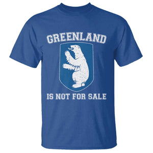 Greenland Is Not For Sale T Shirt - Polar Bear Vintage Political Protest Tee TS10 Royal Blue Print Your Wear