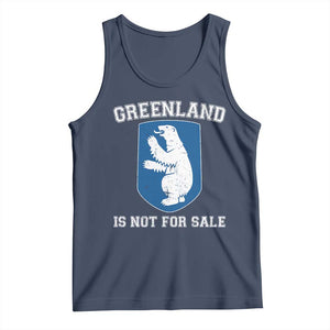 Greenland Is Not For Sale Tank Top Polar Bear Vintage Political Protest TS10 Navy Print Your Wear