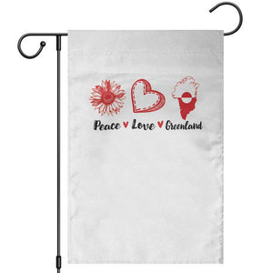 Peace Love Greenland Garden Flag Sunflower Flag Stand With Greenland TS10 White Print Your Wear