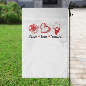 Peace Love Greenland Garden Flag Sunflower Flag Stand With Greenland TS10 Print Your Wear