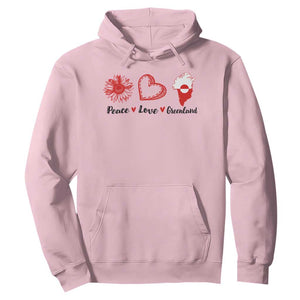 Peace Love Greenland Hoodie Sunflower Flag Stand With Greenland TS10 Light Pink Print Your Wear