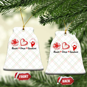 Peace Love Greenland Ceramic Ornament Sunflower Flag Stand With Greenland TS10 Print Your Wear