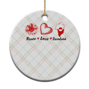 Peace Love Greenland Ceramic Ornament Sunflower Flag Stand With Greenland TS10 1pc Christmas Plaid Print Your Wear