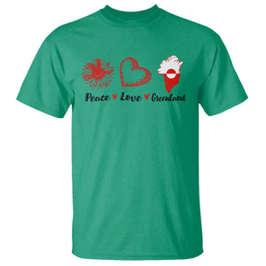 Peace Love Greenland T Shirt Sunflower Flag Stand With Greenland TS10 Irish Green Print Your Wear