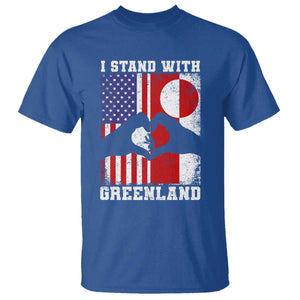 I Stand With Greenland T Shirt Greenlander US Flag Greenland American Usa America TS10 Royal Blue Print Your Wear