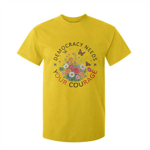 Pro Democracy T Shirt For Kid Human Rights Our Rage Protest Floral FDT TS10 Daisy Print Your Wear