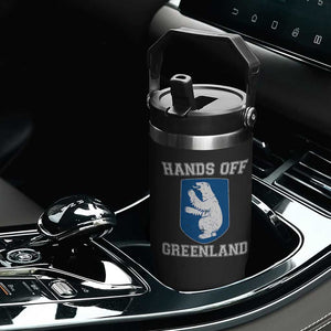 Hands Off Greenland Flip Straw Tumbler Polar Bear Vintage Political Protest TS10 Print Your Wear