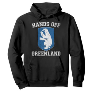 Hands Off Greenland Hoodie Polar Bear Vintage Political Protest TS10 Black Print Your Wear