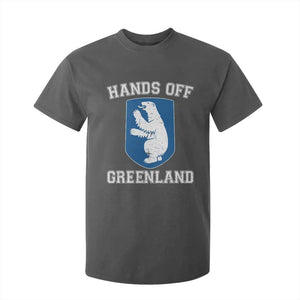 Hands Off Greenland T Shirt For Kid Polar Bear Vintage Political Protest TS10 Dark Heather Print Your Wear
