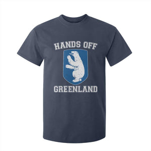 Hands Off Greenland T Shirt For Kid Polar Bear Vintage Political Protest TS10 Navy Print Your Wear