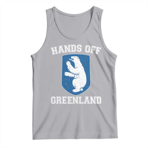Hands Off Greenland Tank Top Polar Bear Vintage Political Protest TS10 Athletic Heather Print Your Wear