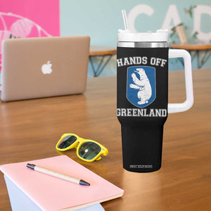 Hands Off Greenland Tumbler With Handle Polar Bear Vintage Political Protest TS10 Print Your Wear