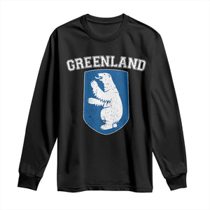 Greenland Long Sleeve Shirt Polar Bear Vintage Political Protest TS10 Black Print Your Wear