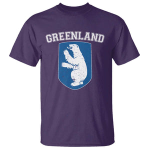 Greenland T Shirt Polar Bear Vintage Political Protest TS10 Purple Print Your Wear