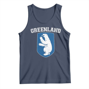 Greenland Tank Top Polar Bear Vintage Political Protest TS10 Navy Print Your Wear