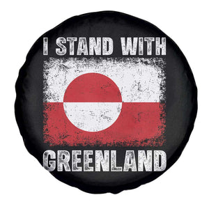 I Stand With Greenland Spare Tire Cover Grunge Flag TS10 Print Your Wear