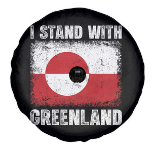 I Stand With Greenland Spare Tire Cover Grunge Flag TS10 Print Your Wear