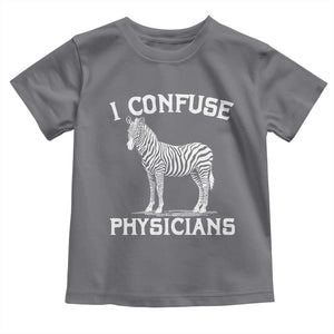Rare Disease Awereness Toddler T Shirt Zebra Ribbon Cancer Warrior Gift TS10 Charcoal Print Your Wear