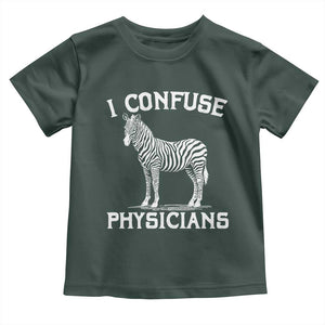 Rare Disease Awereness Toddler T Shirt Zebra Ribbon Cancer Warrior Gift TS10 Dark Forest Green Print Your Wear