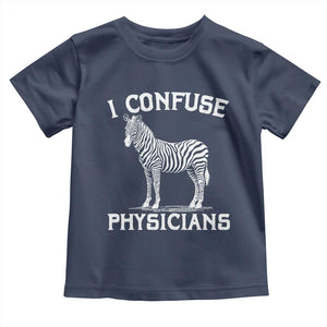 Rare Disease Awereness Toddler T Shirt Zebra Ribbon Cancer Warrior Gift TS10 Navy Print Your Wear