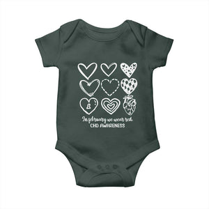 CHD Heart Disease Awareness Baby Onesie In February We Wear Red TS10 Print Your Wear