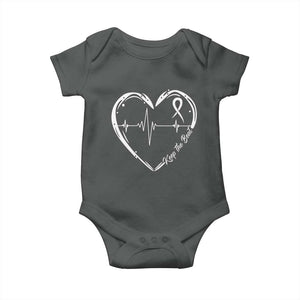 CHD Heart Disease Awareness Baby Onesie Wear Red Keep The Beat Heart Health TS10 Dark Heather Print Your Wear
