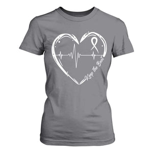 CHD Heart Disease Awareness T Shirt For Women Wear Red Keep The Beat Heart Health TS10 Charcoal Print Your Wear