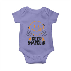 Multiple Sclerosis Awareness Baby Onesie Keep Smyelin MS Support TS10 Violet Print Your Wear