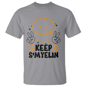 Multiple Sclerosis Awareness T Shirt Keep Smyelin MS Support TS10 Sport Gray Print Your Wear
