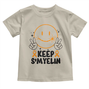 Multiple Sclerosis Awareness Toddler T Shirt Keep Smyelin MS Support TS10 Sand Print Your Wear
