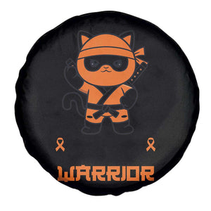 Multiple Sclerosis Awareness Spare Tire Cover Orange Ribbon MS Warrior Ninja TS10 Print Your Wear