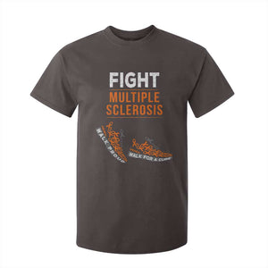 Fight MS T Shirt For Kid Orange Ribbon Multiple Sclerosis Awareness TS10 Dark Chocolate Print Your Wear