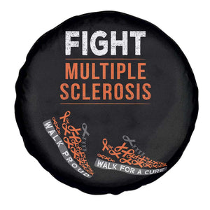 Fight MS Spare Tire Cover Orange Ribbon Multiple Sclerosis Awareness TS10 Print Your Wear