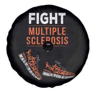 Fight MS Spare Tire Cover Orange Ribbon Multiple Sclerosis Awareness TS10 Print Your Wear