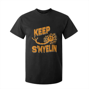Multiple Sclerosis Awareness T Shirt For Kid Orange Ribbon Keep S'Myelin MS Warrior TS10 Black Print Your Wear
