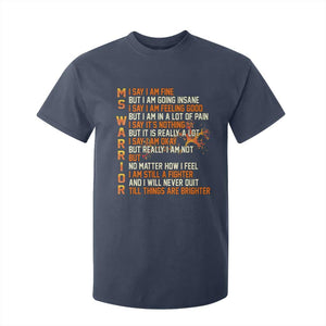 Multiple Sclerosis Awareness T Shirt For Kid Fight MS Orange Ribbon TS10 Navy Print Your Wear